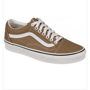 Vans Old Skool Shoe - Bronze Age / True White ladies Size 7 Men’s SZ 5.5
